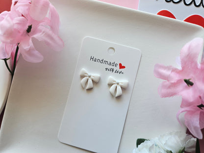 Tiny Bow Stud Earrings