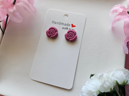 Rose Stud Earrings