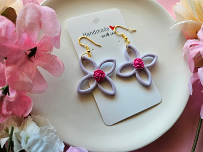 Lilac Dreams Floral Earrings