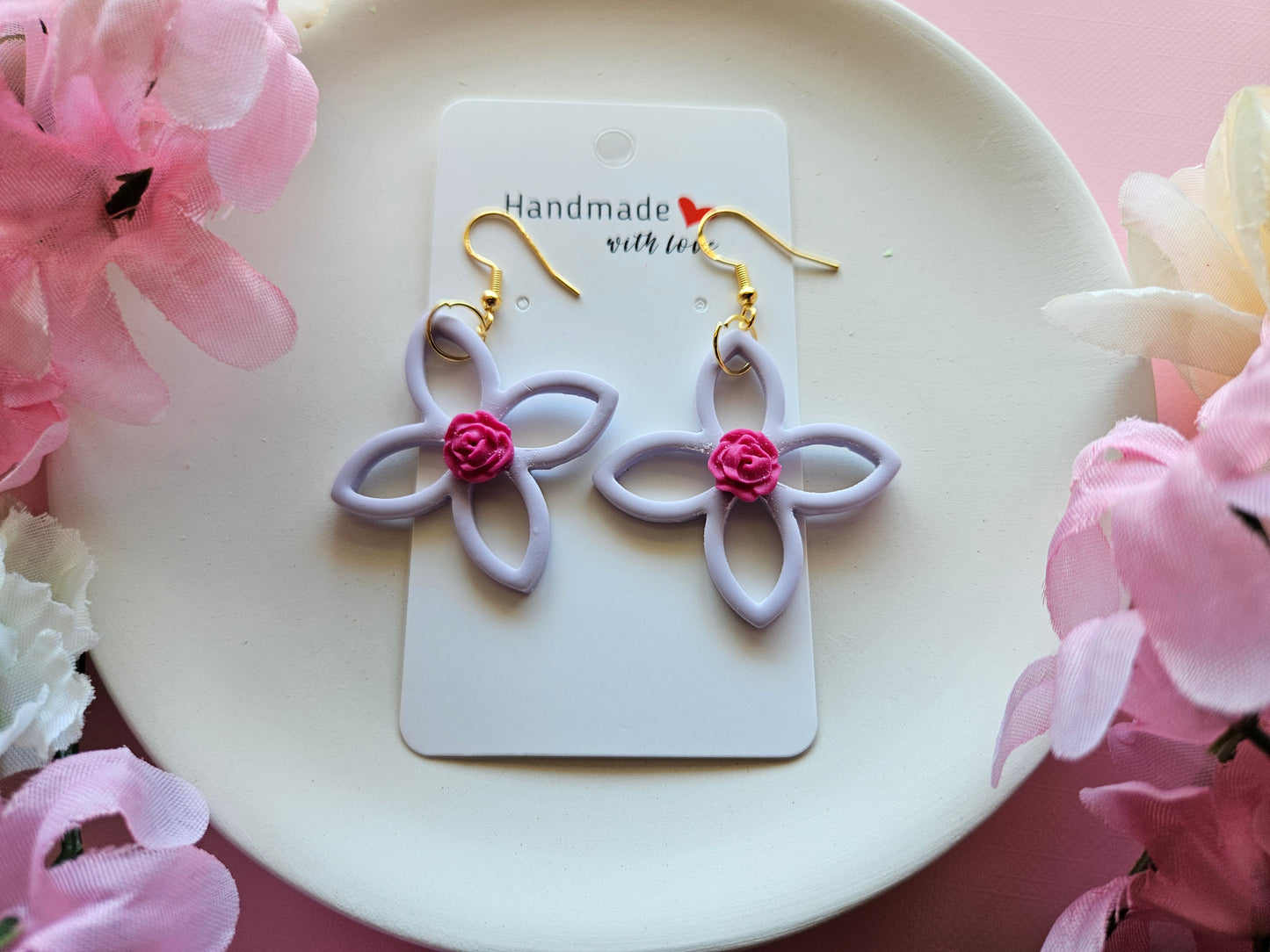 Lilac Dreams Floral Earrings