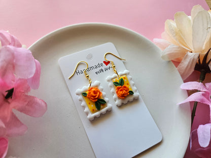 Floral Stamp Earrings