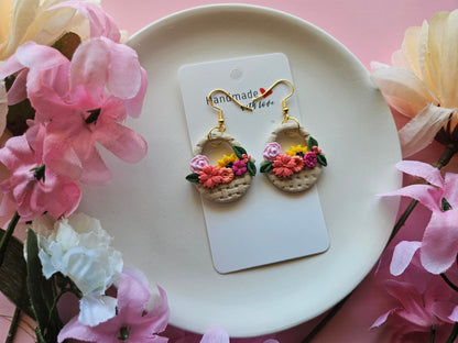 Basket of Flowers Earrings