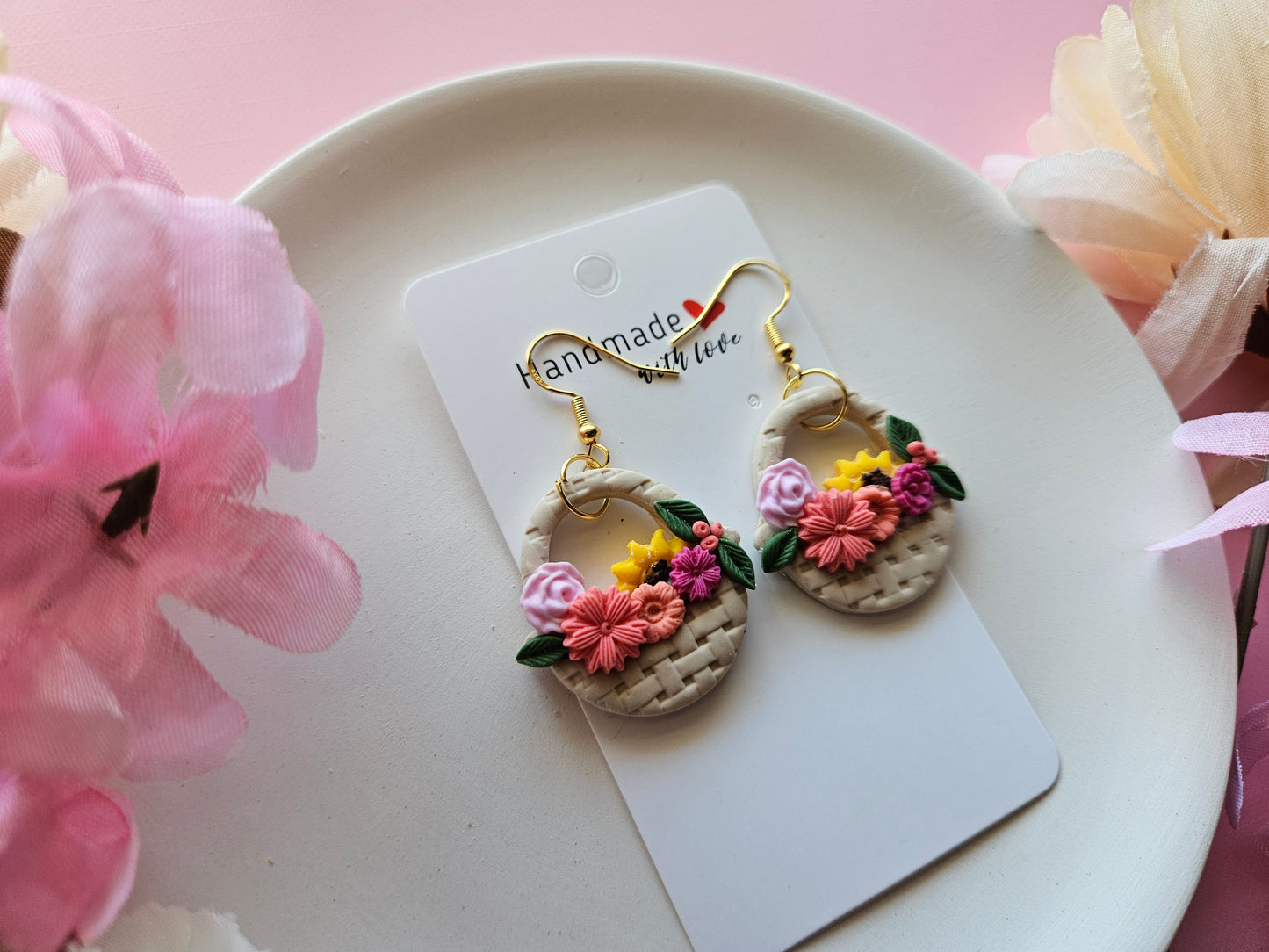 Basket of Flowers Earrings