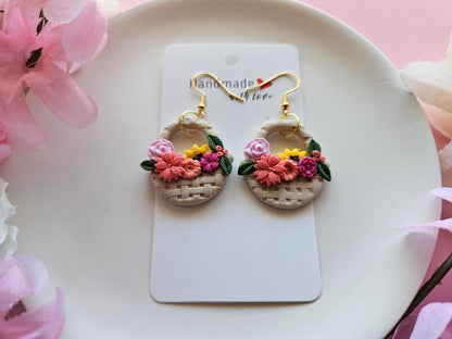 Basket of Flowers Earrings