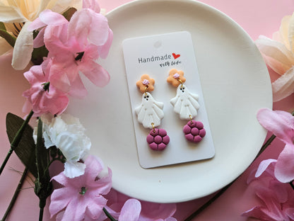 Ghost and Flowers Earrings