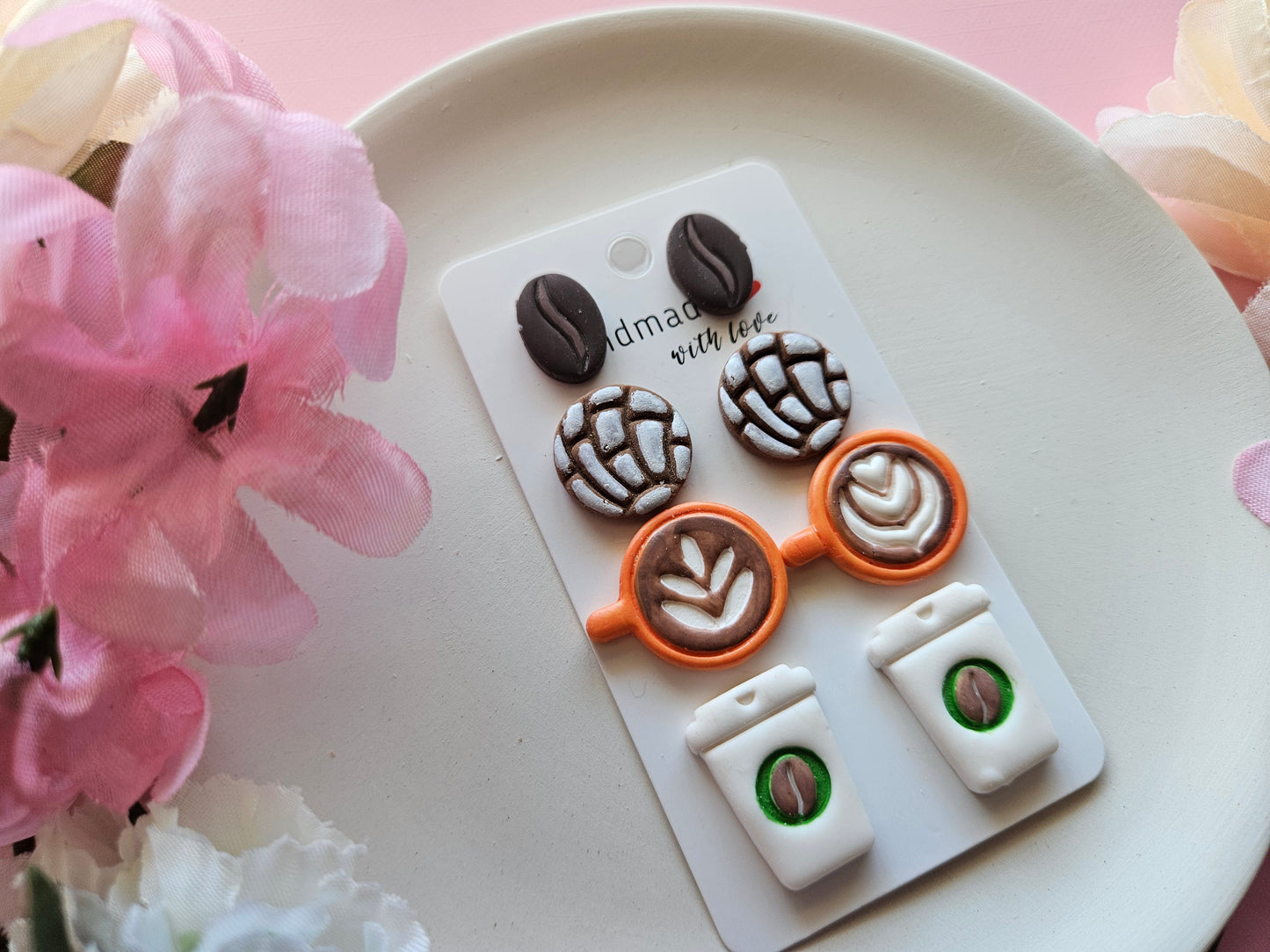 Concha and Coffee Date Earrings