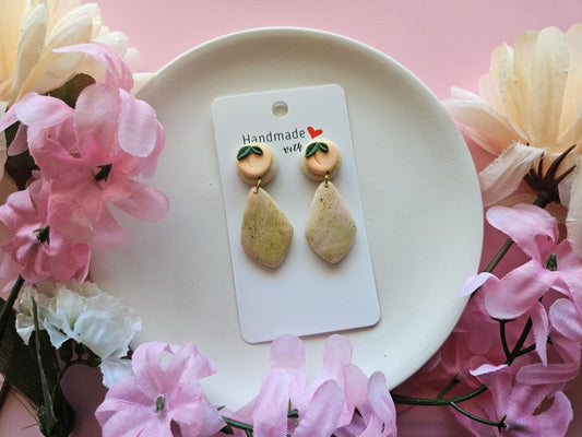 Peach Dangle Earrings