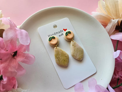 Peach Dangle Earrings