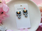 Gray Cat Earrings