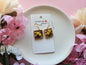 Buttered Waffle Earrings