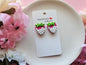 Chocolate Covered Strawberry Earrings