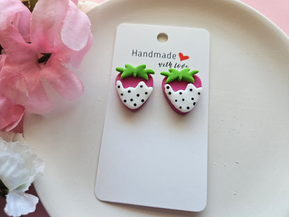 Chocolate Covered Strawberry Earrings