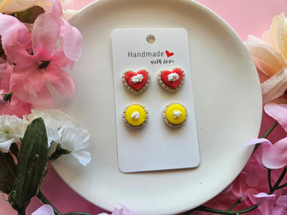 Straberry and Lime Pies Stud Set