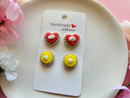 Straberry and Lime Pies Stud Set