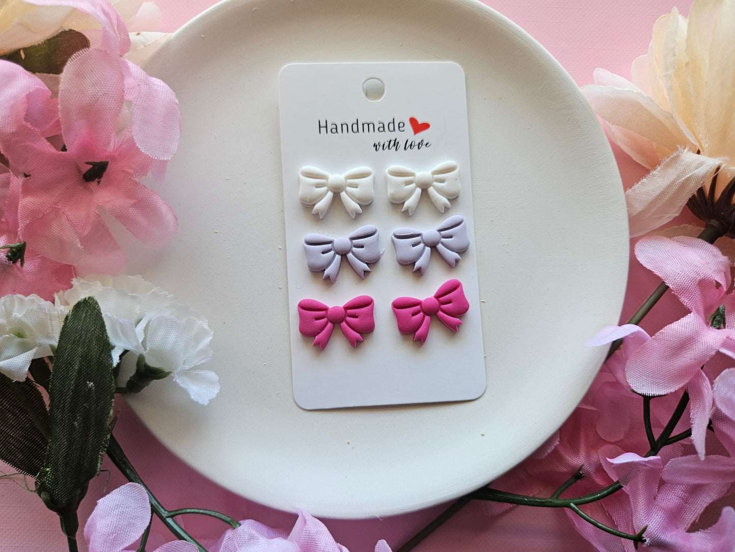 Bow Trio Stud Set