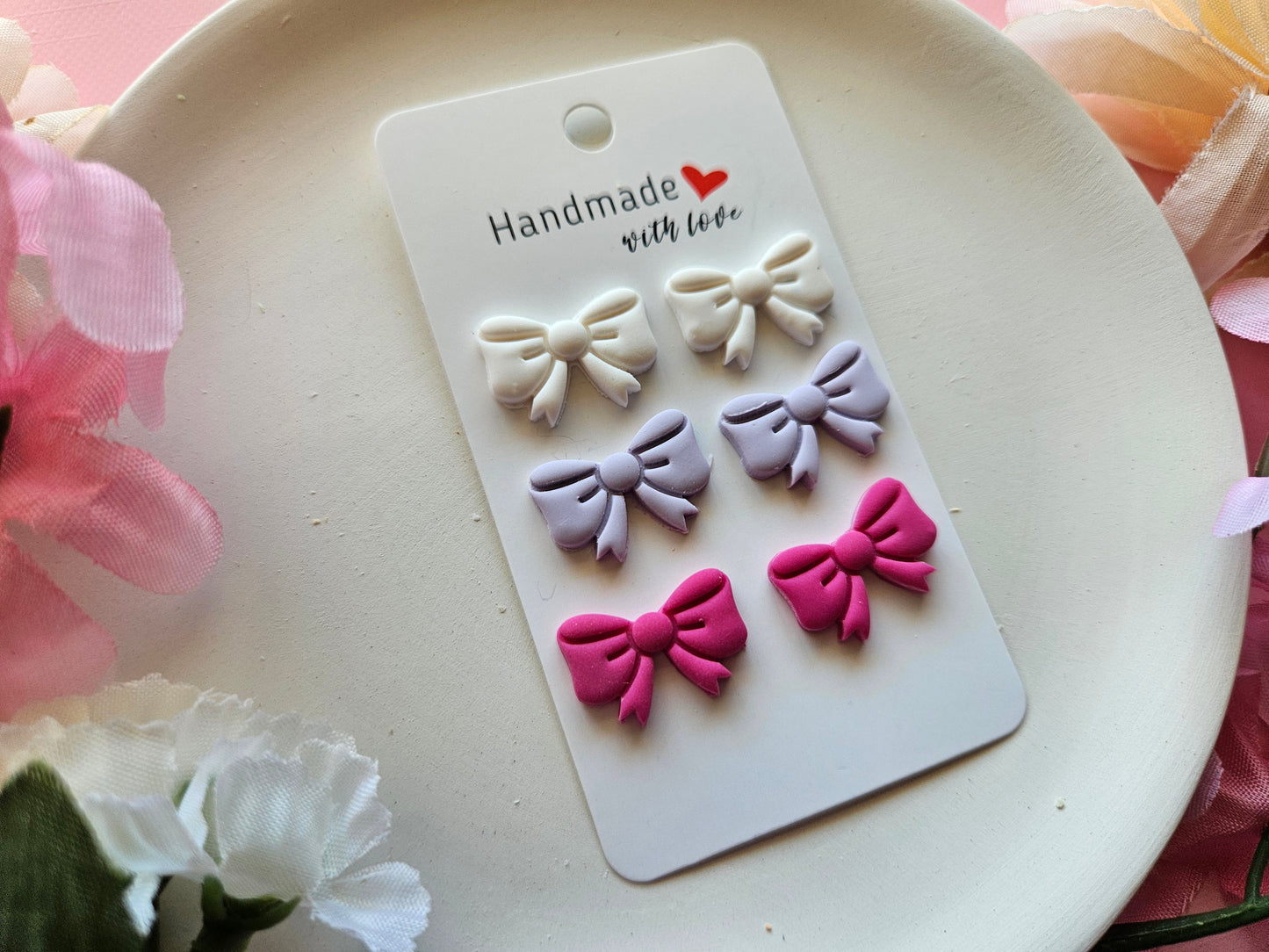 Bow Trio Stud Set