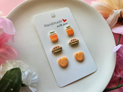 Peach Pie Stud Set