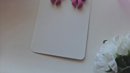 Tiny Bow Stud Earrings