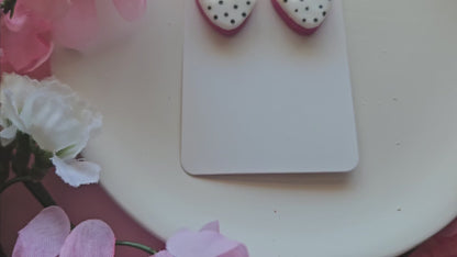 Chocolate Covered Strawberry Earrings