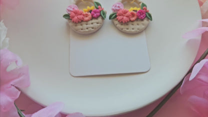 Basket of Flowers Earrings